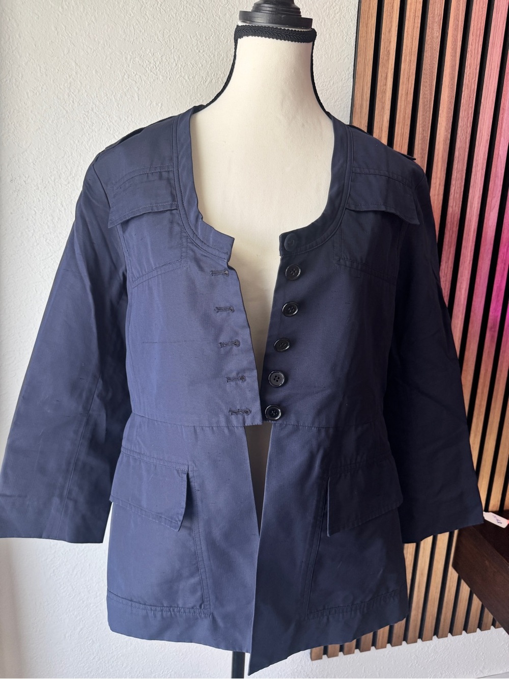 Marc Jacob Women’s Navy Button-Front Jacket